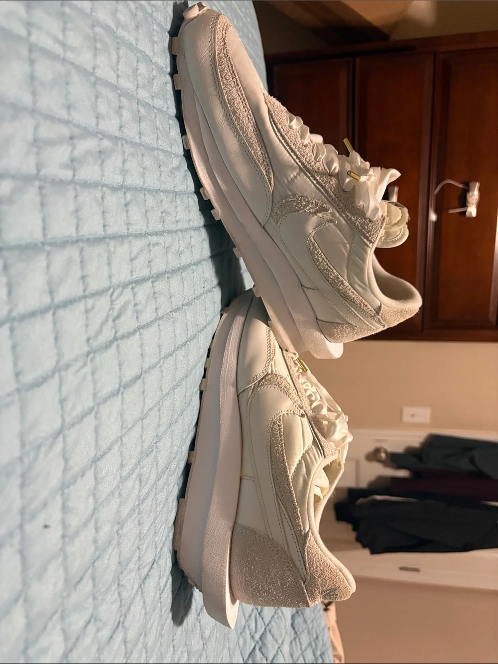 Nike Women’s Cream/Off-White Layered Sneakers